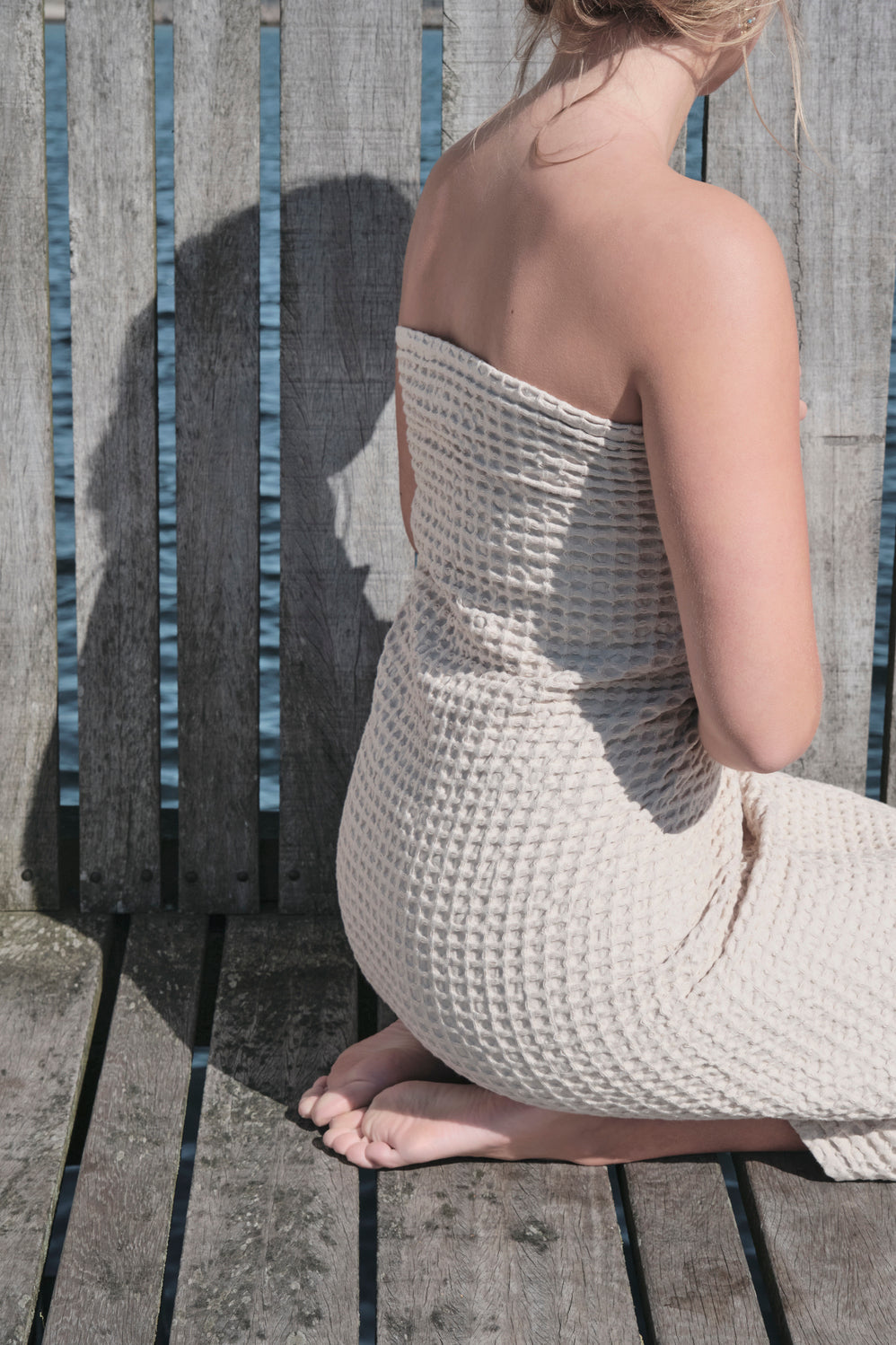 Set regalo asciugamani Big Waffle in cotone biologico - CASAGIN