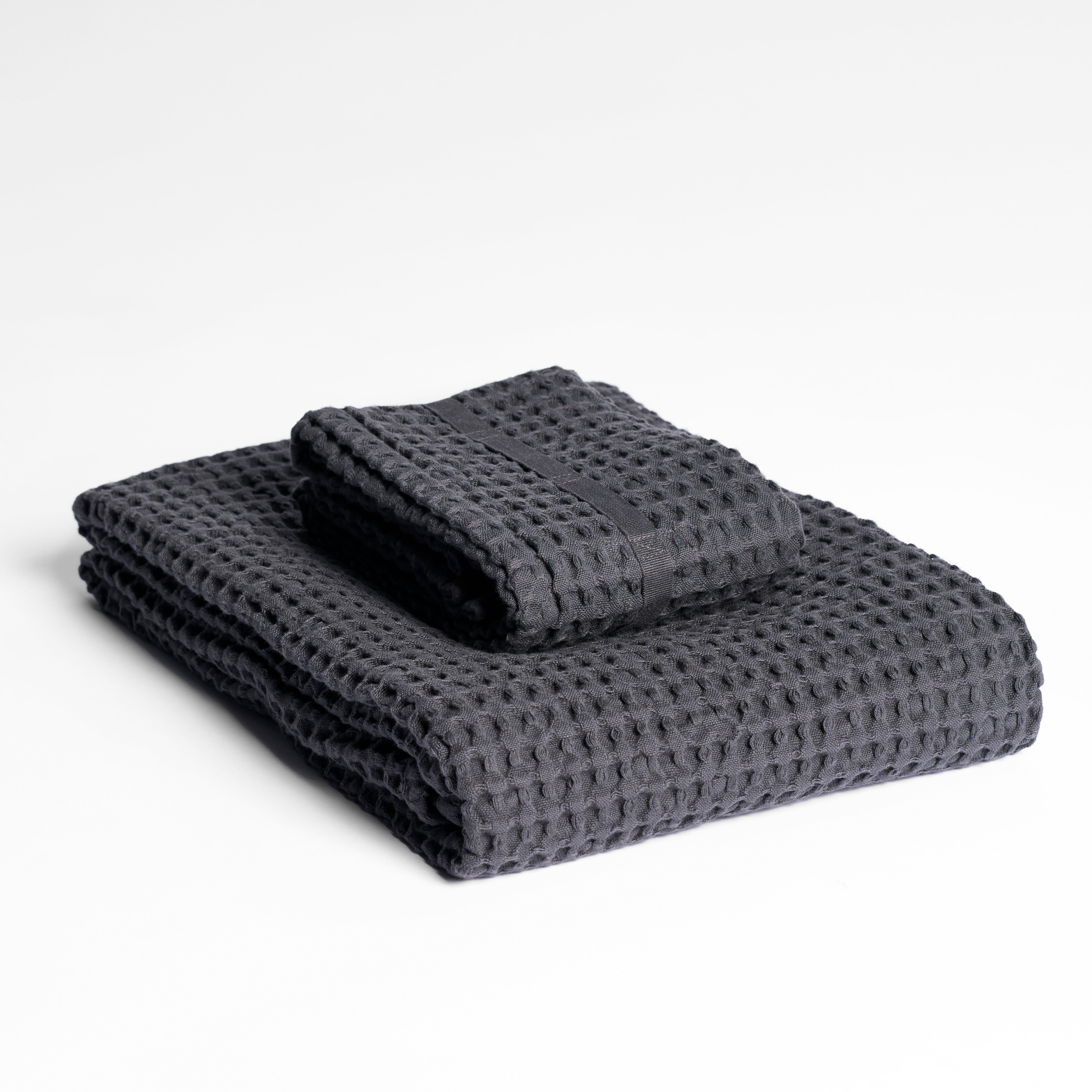 Set regalo asciugamani Big Waffle in cotone biologico