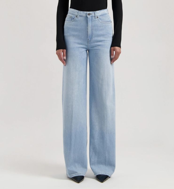 Jeans Donna vita alta extra morbidi in Lino Cotone Bio e riciclato