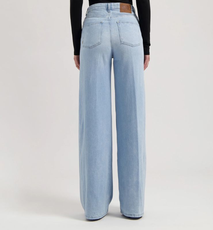 Jeans Donna vita alta extra morbidi in Lino Cotone Bio e riciclato