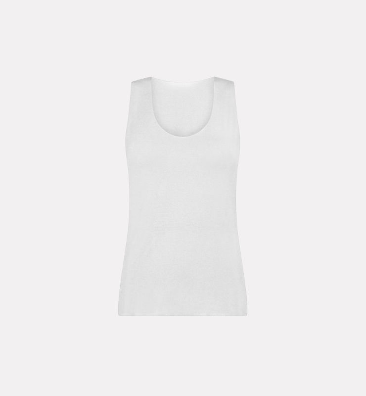Canotta taglio laser a spalla larga in TENCEL™ - CASAGIN