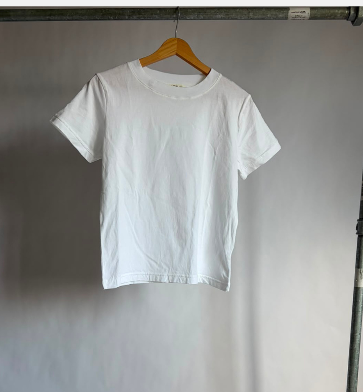 T-shirt basic donna in cotone biologico bianco