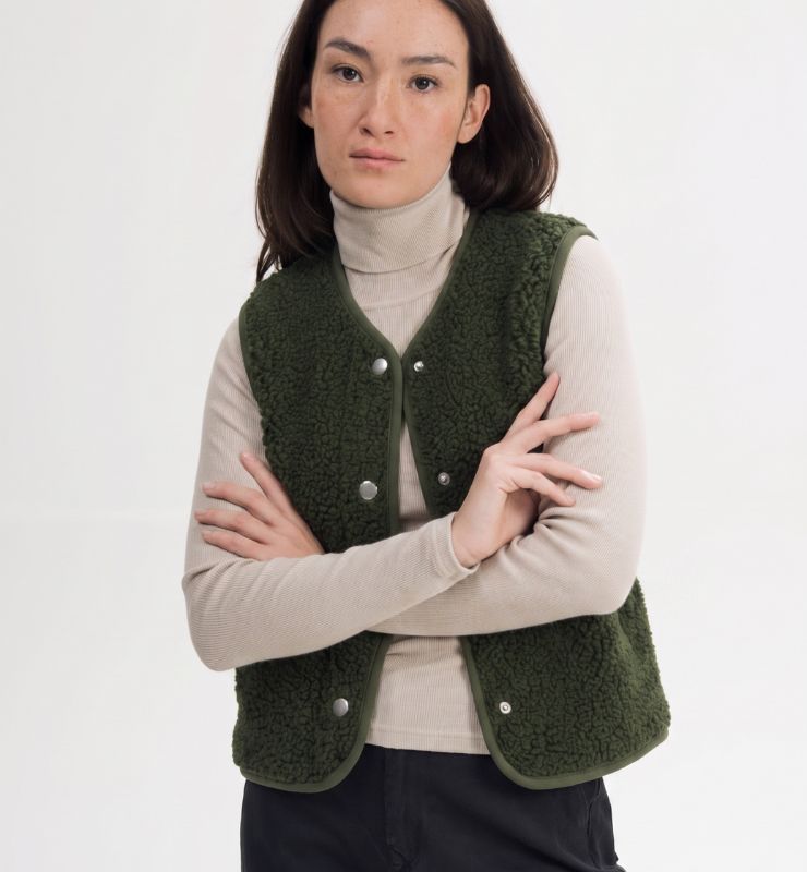 Gilet pile in lana naturale – Il Pile Naturale