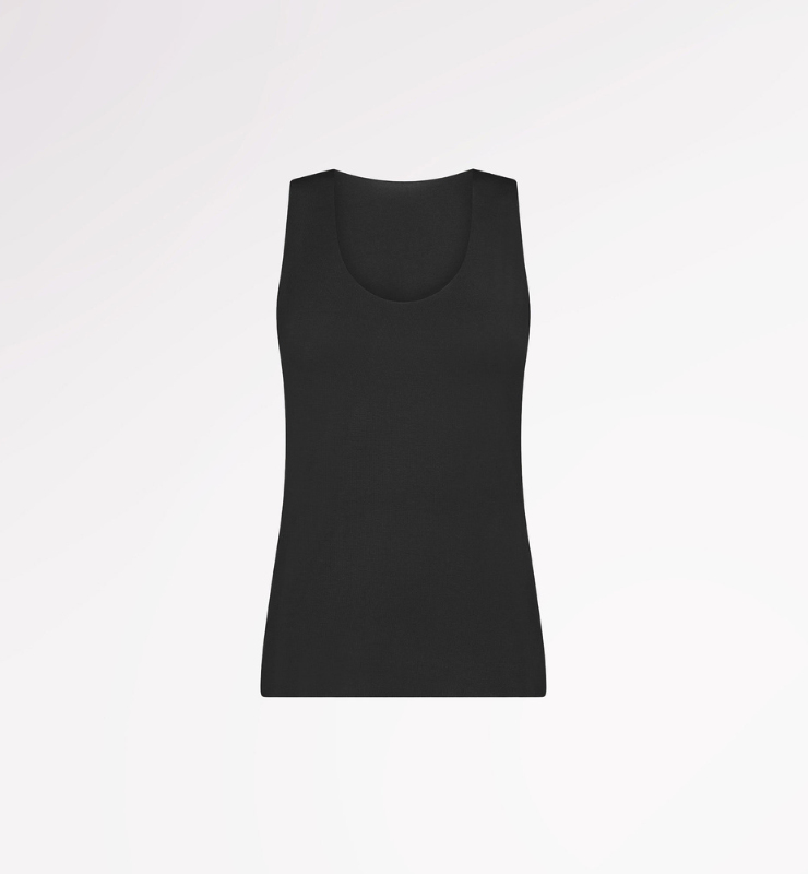 Canotta taglio laser a spalla larga in TENCEL™ - CASAGIN