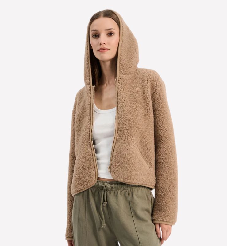 Pile cappuccio lana ultraleggero naturale per comfort e stile