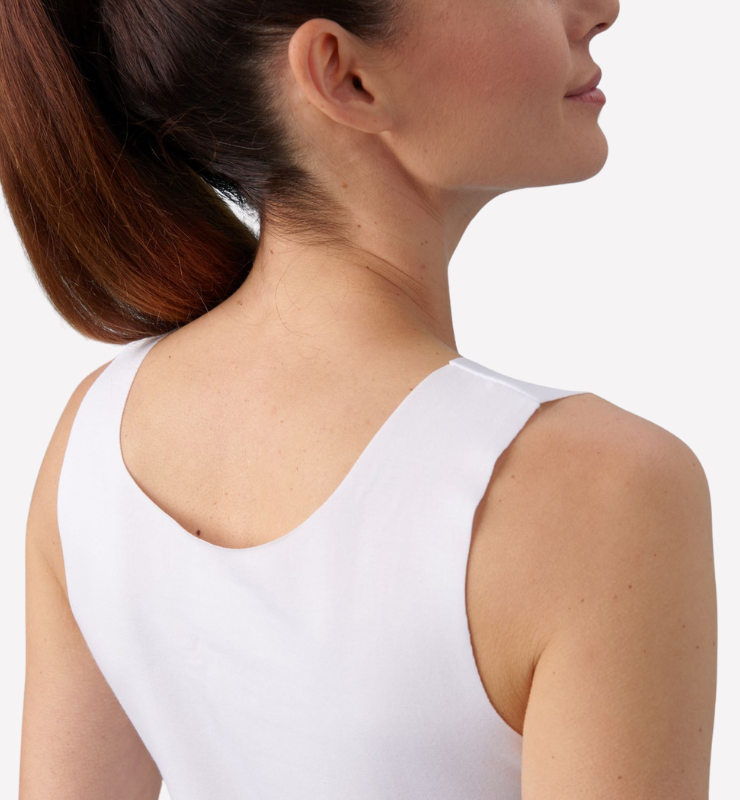 Canotta taglio laser a spalla larga in TENCEL™