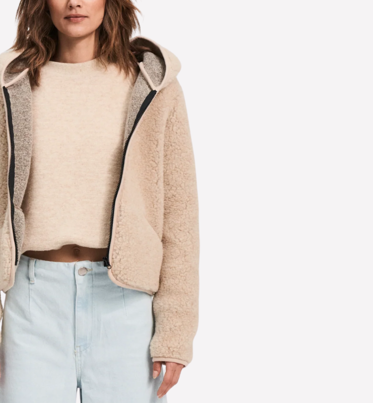 Pile cappuccio lana ultraleggero naturale per comfort e stile