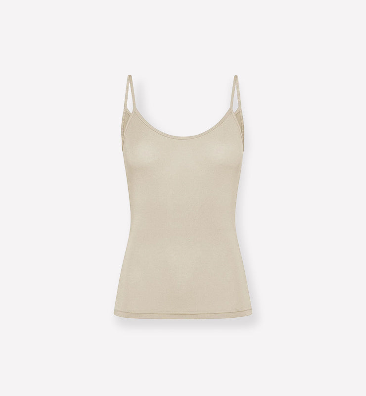 Canotta a spallina fina in TENCEL™ - CASAGIN