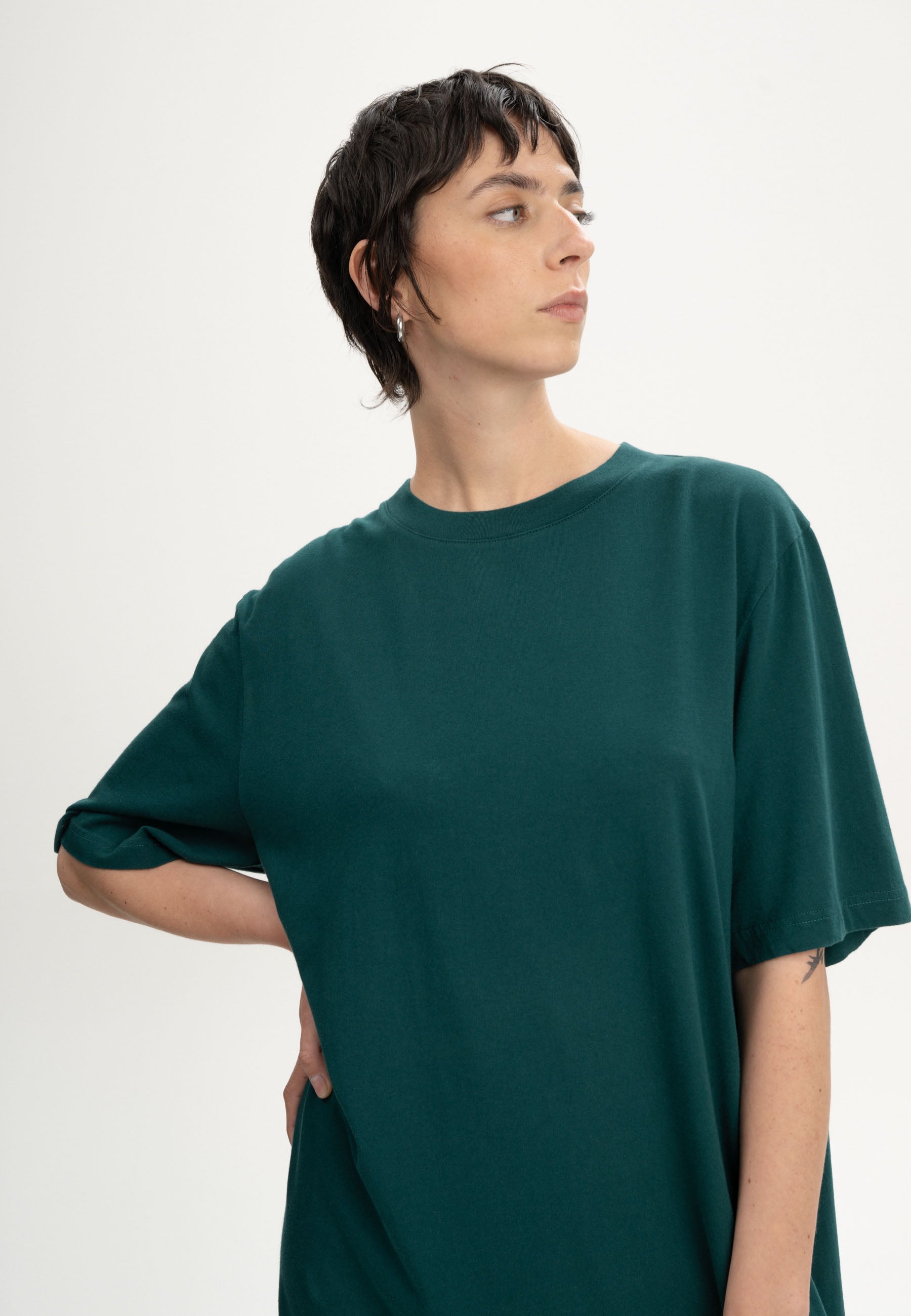 Abito T-Shirt over in Cotone Biologico