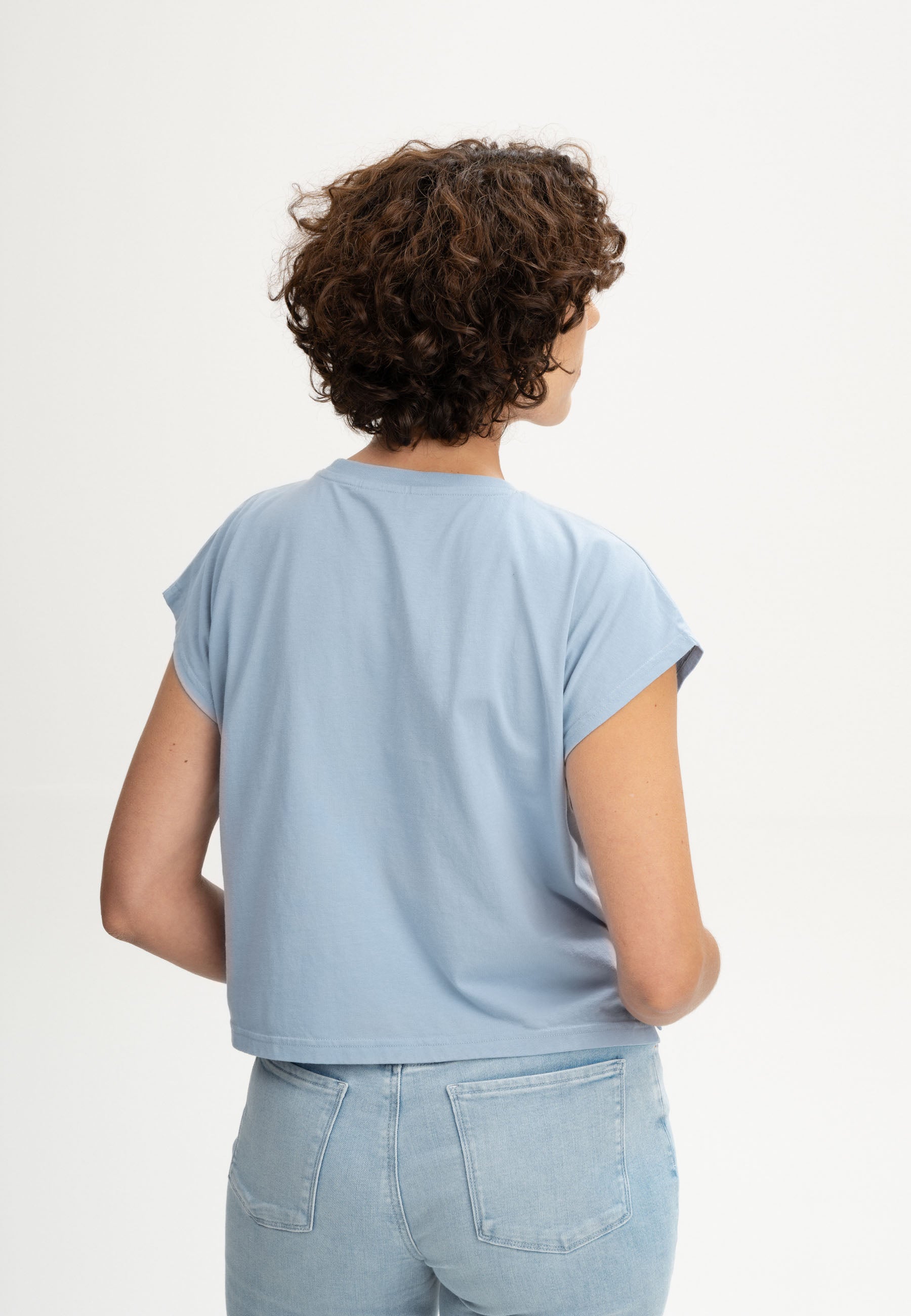 T-shirt over crop in 100% Cotone Biologico