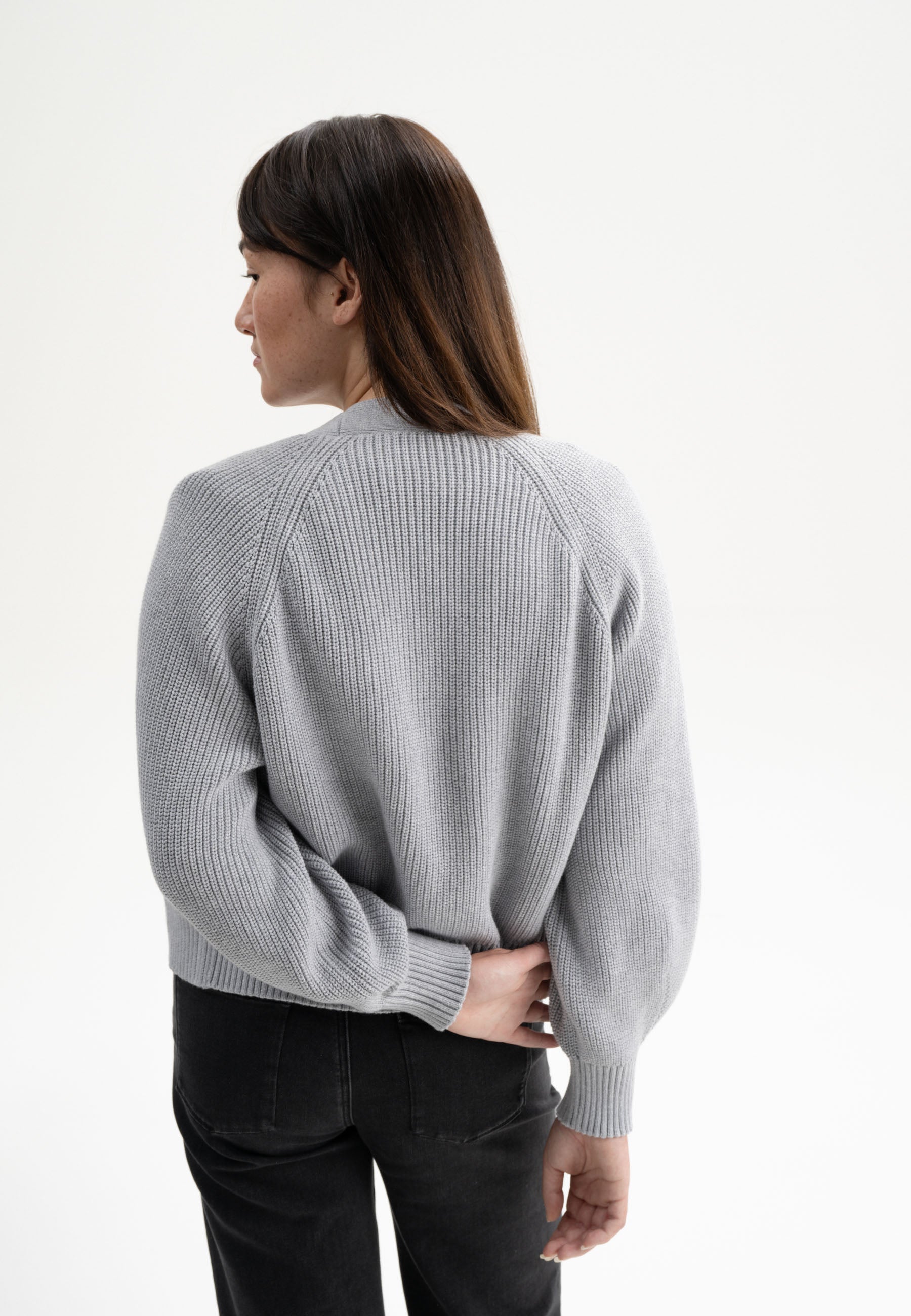 Cardigan in Maglia 100% cotone organico