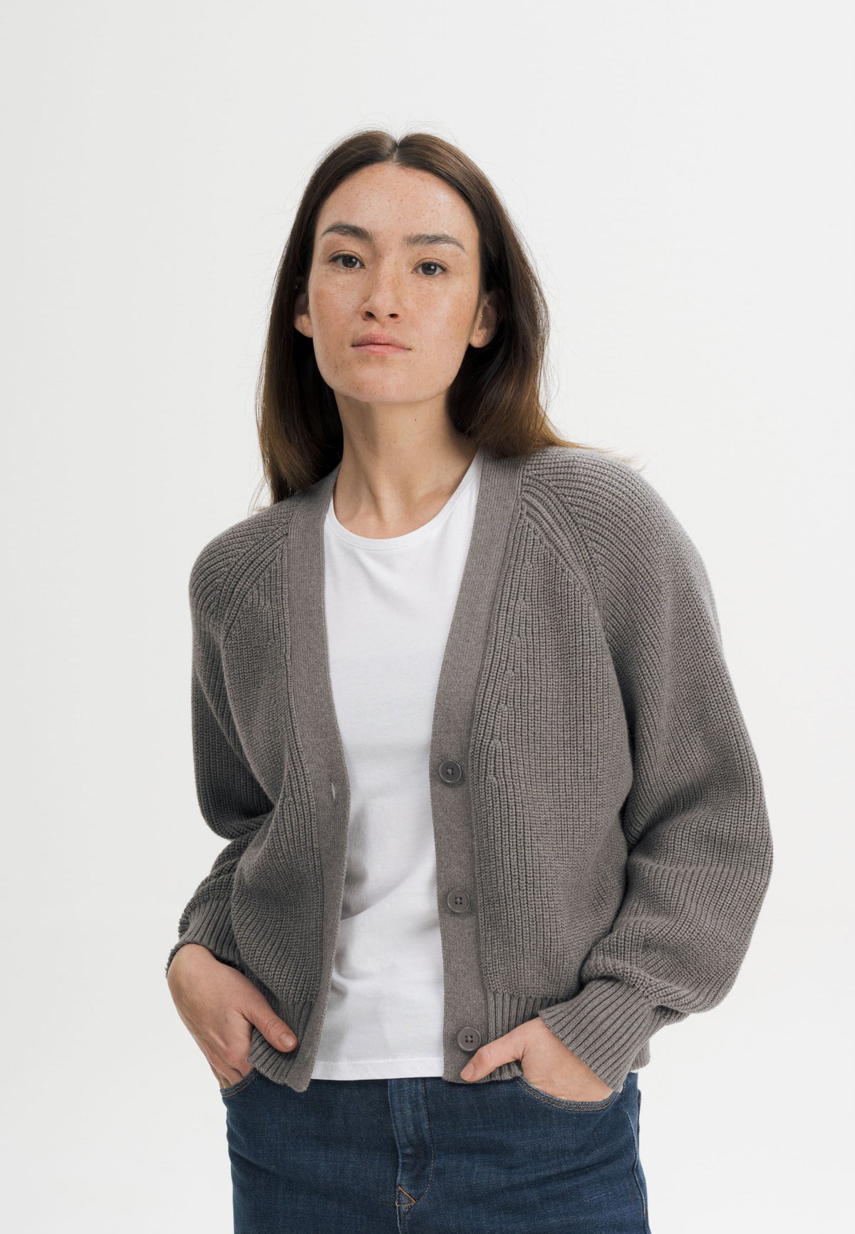 Strickjacke aus 100% Bio-Baumwolle