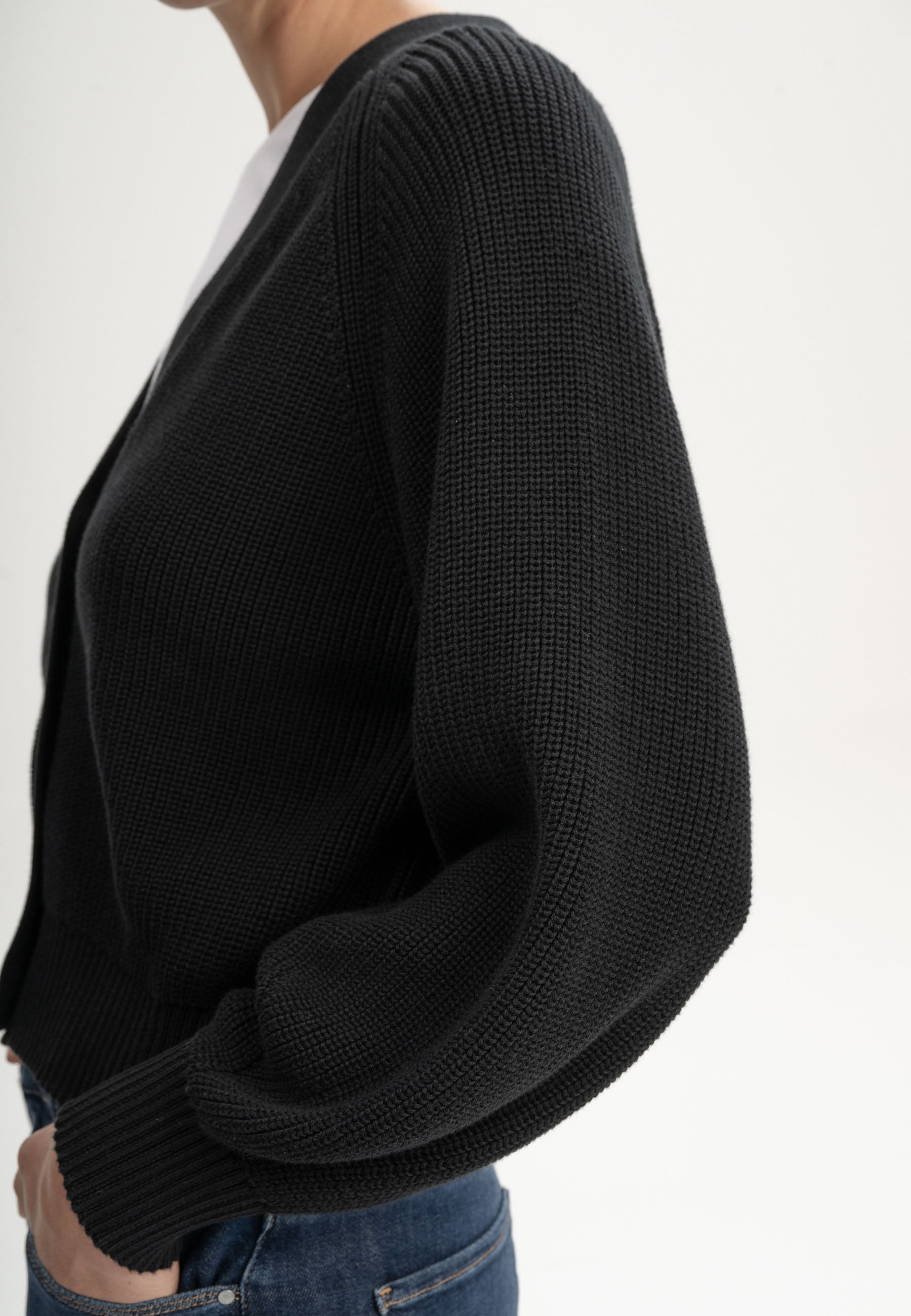 Cardigan in Maglia 100% cotone organico