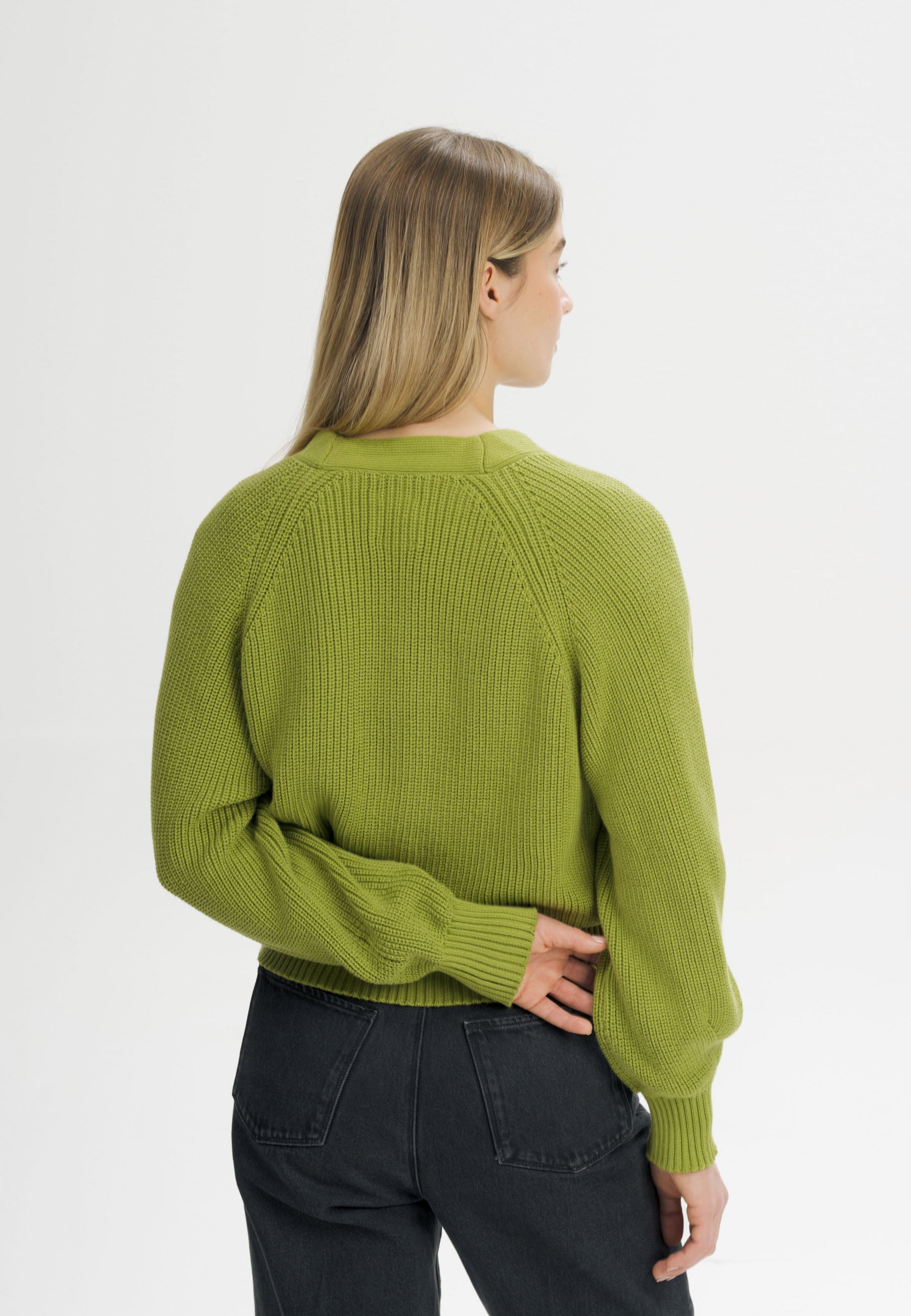 Cardigan in Maglia 100% cotone organico