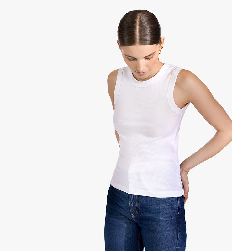 Canotta a Coste in Cotone Organico - CASAGIN