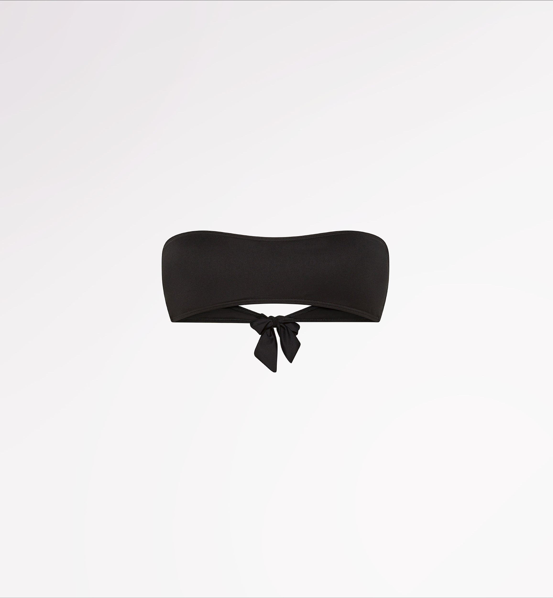 Top costume a fascia con coppa in tessuto riciclato