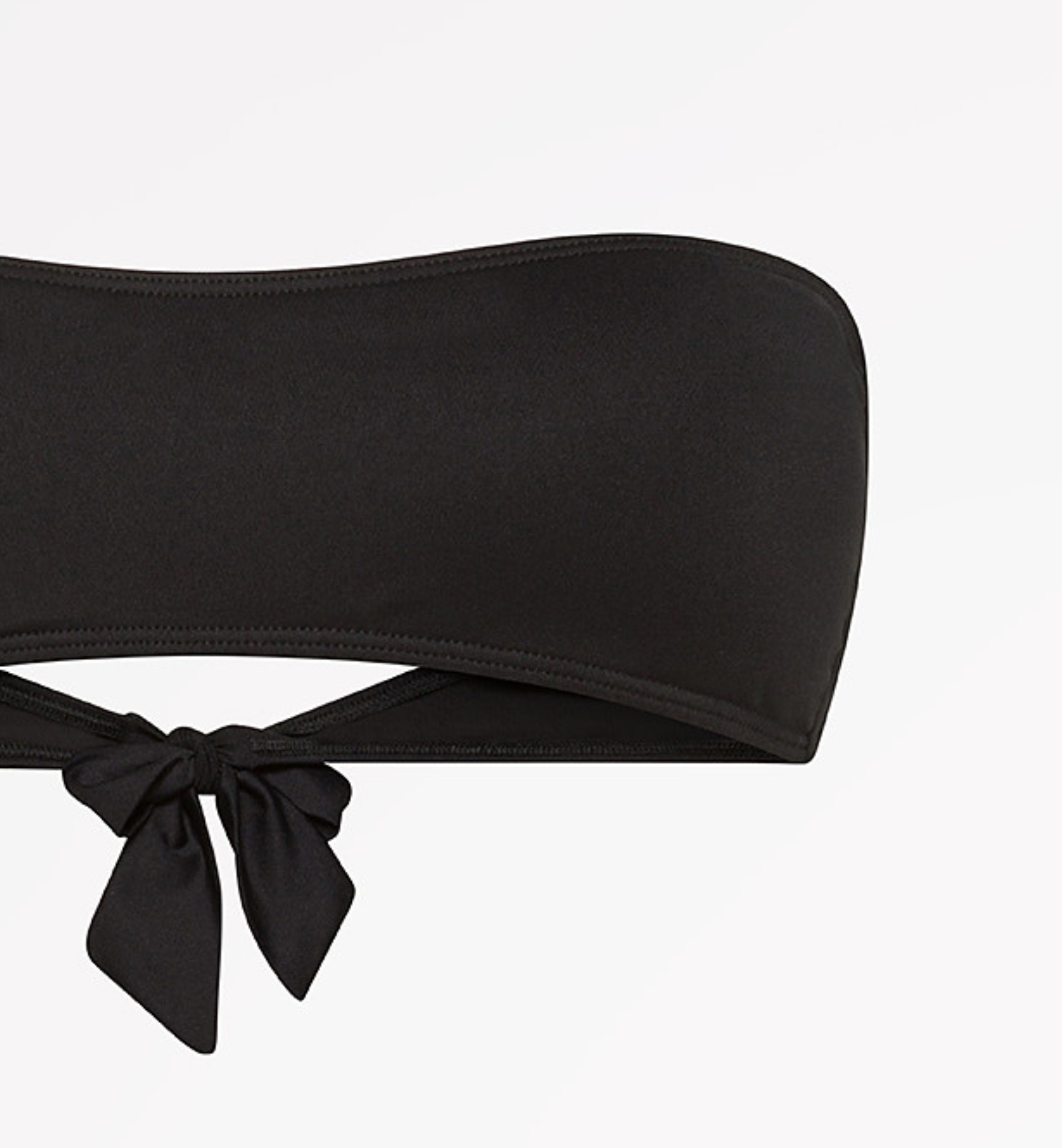 Top costume a fascia con coppa in tessuto riciclato