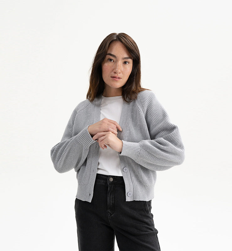 Cardigan in Maglia 100% cotone organico - CASAGIN