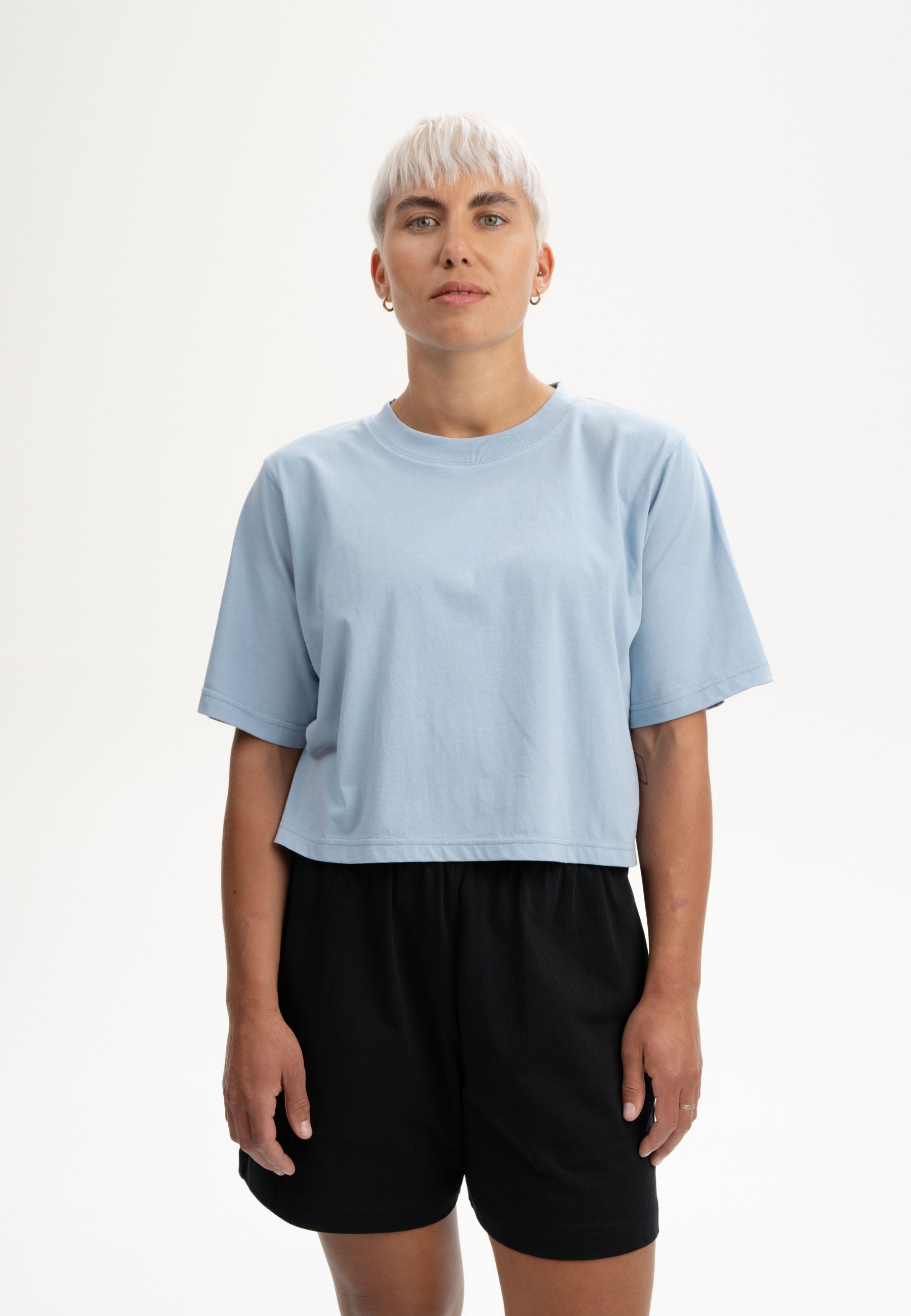 T-shirt crop in 100% Cotone Biologico