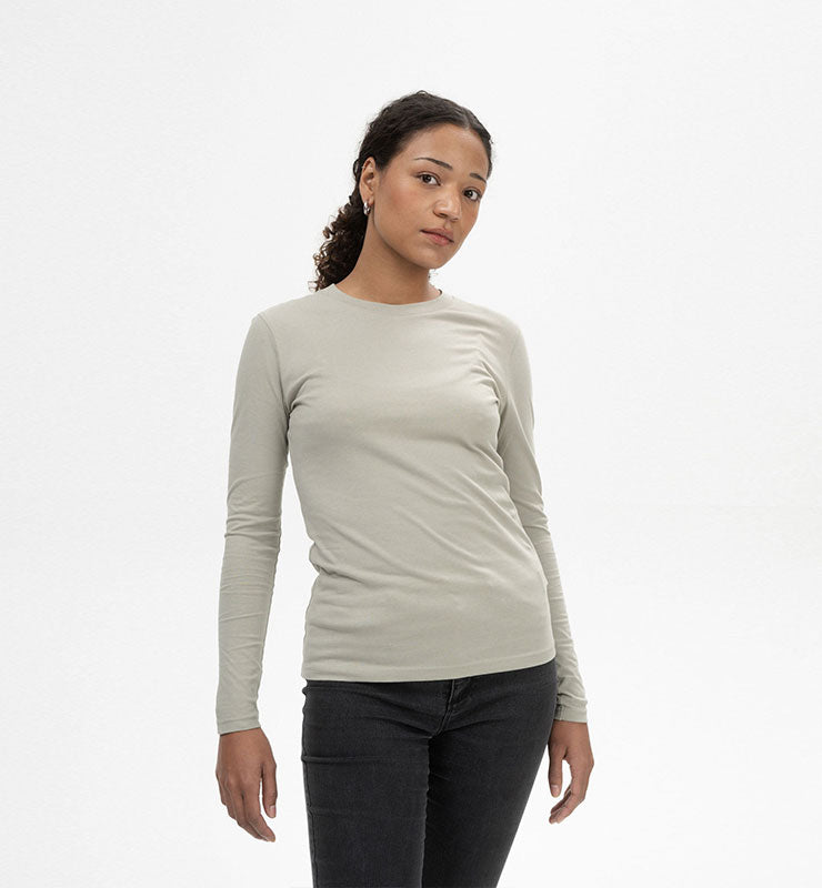 Maglia maniche lunghe basic in 100% Cotone Biologico - CASAGIN