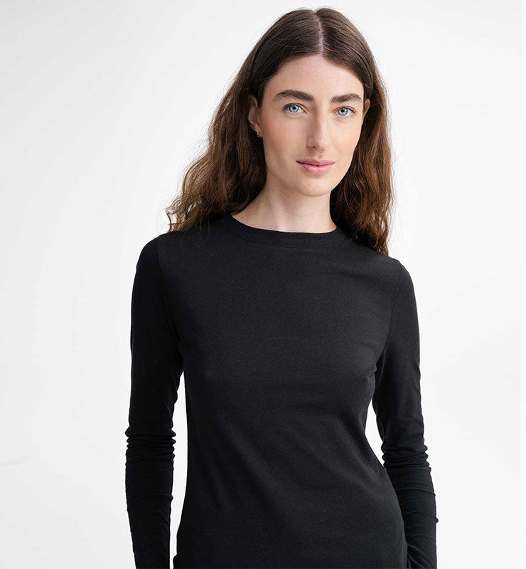 Maglia maniche lunghe basic in 100% Cotone Biologico - CASAGIN