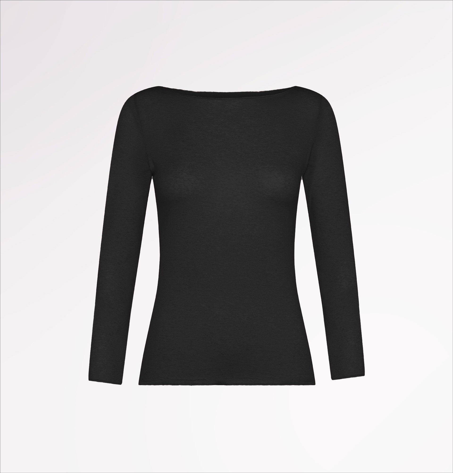 Maglia scollo barchetta in TENCEL™ cashmere a maniche lunghe - CASAGIN