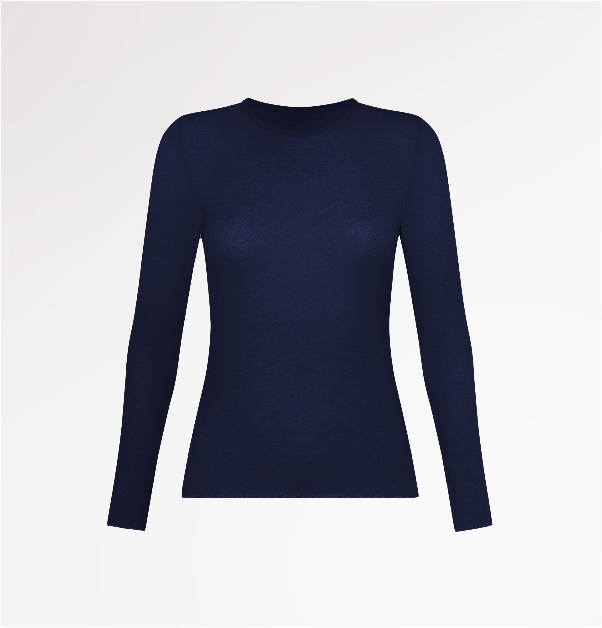 Maglia girocollo in TENCEL™ cashmere a manica lunga - CASAGIN