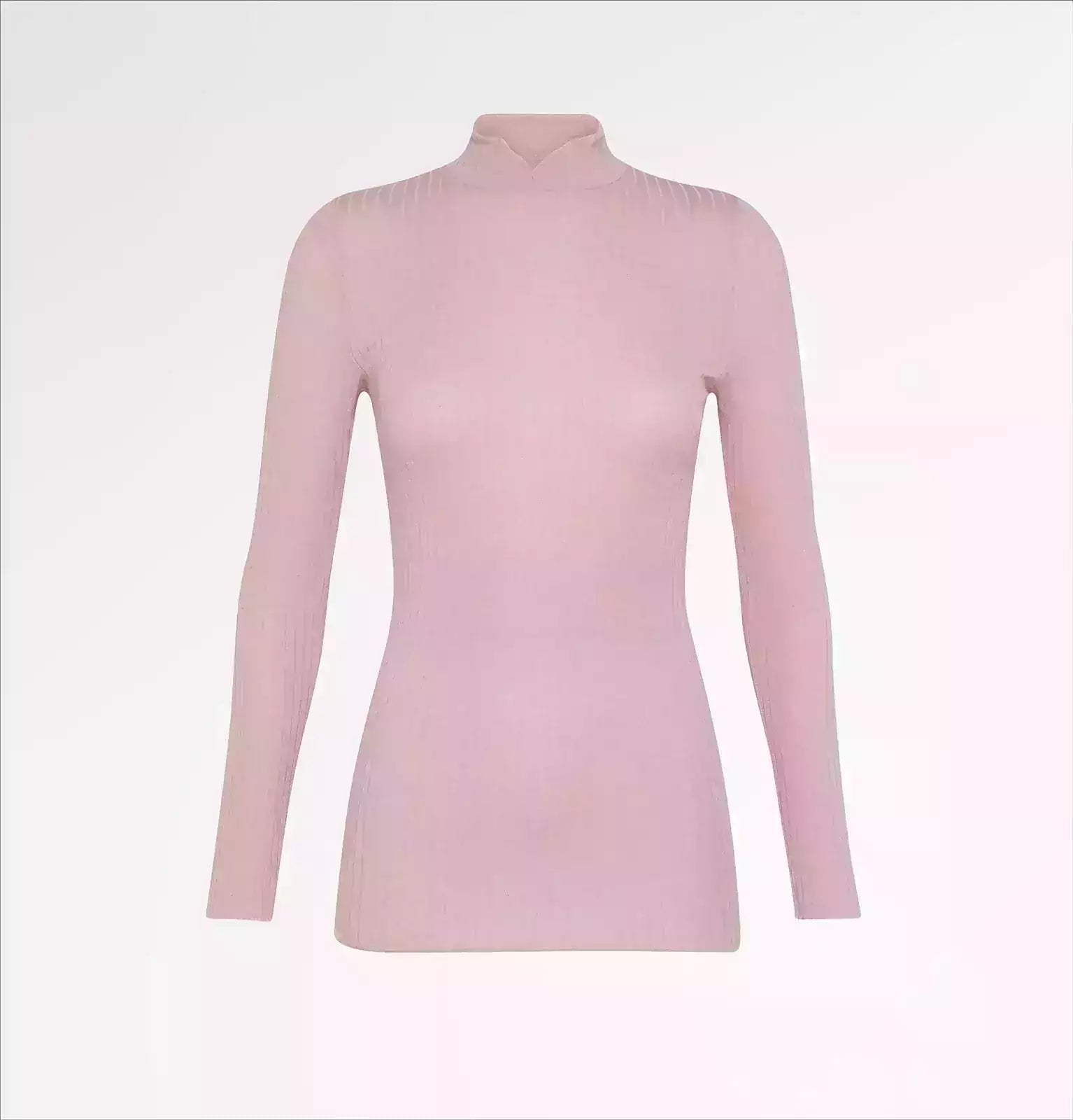 Lupetto scollo a V in TENCEL™ cashmere costina a manica lunga - CASAGIN