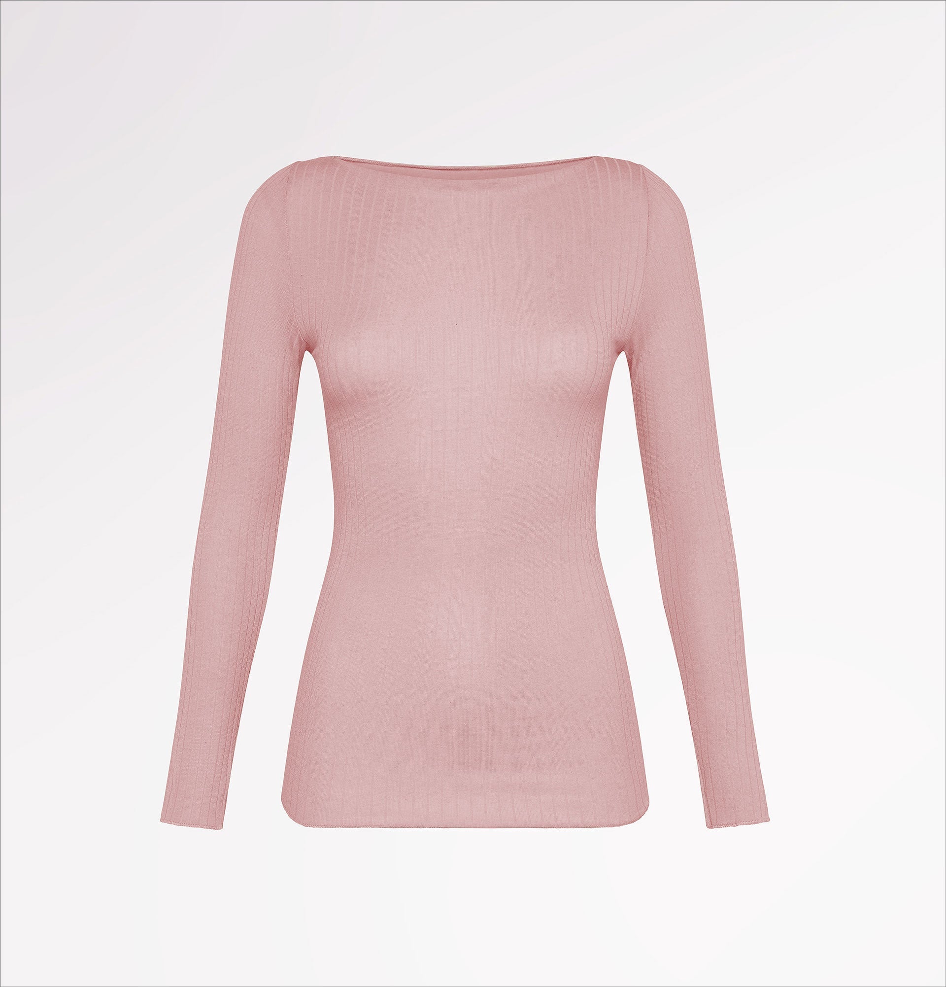Maglia Scollo Barchetta in TENCEL™ Cashmere costina - CASAGIN
