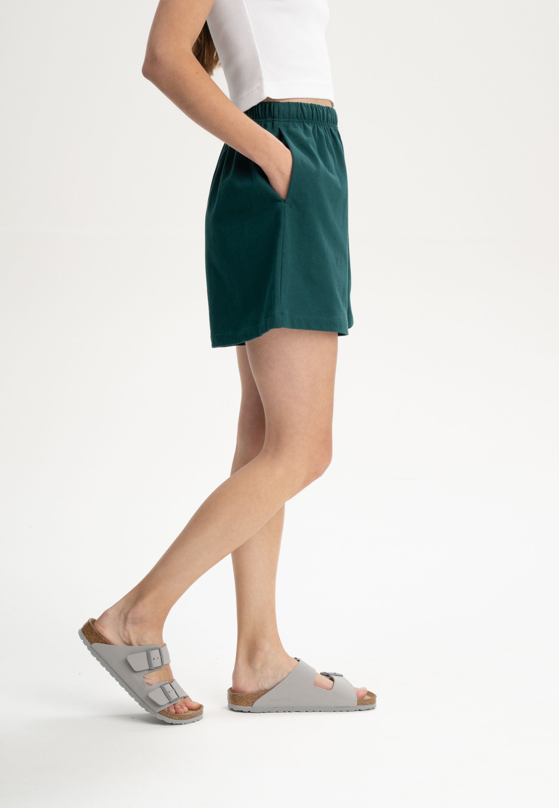 Pantaloncini corti donna in Jersey 100% Cotone Biologico