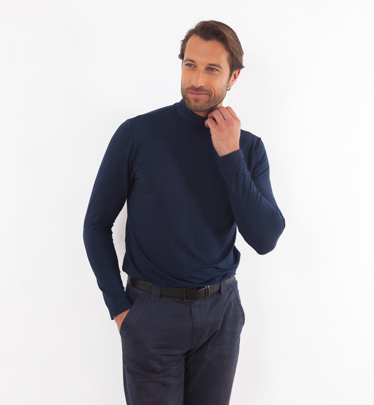 Lupetto uomo in TENCEL™ a maniche lunghe - CASAGIN