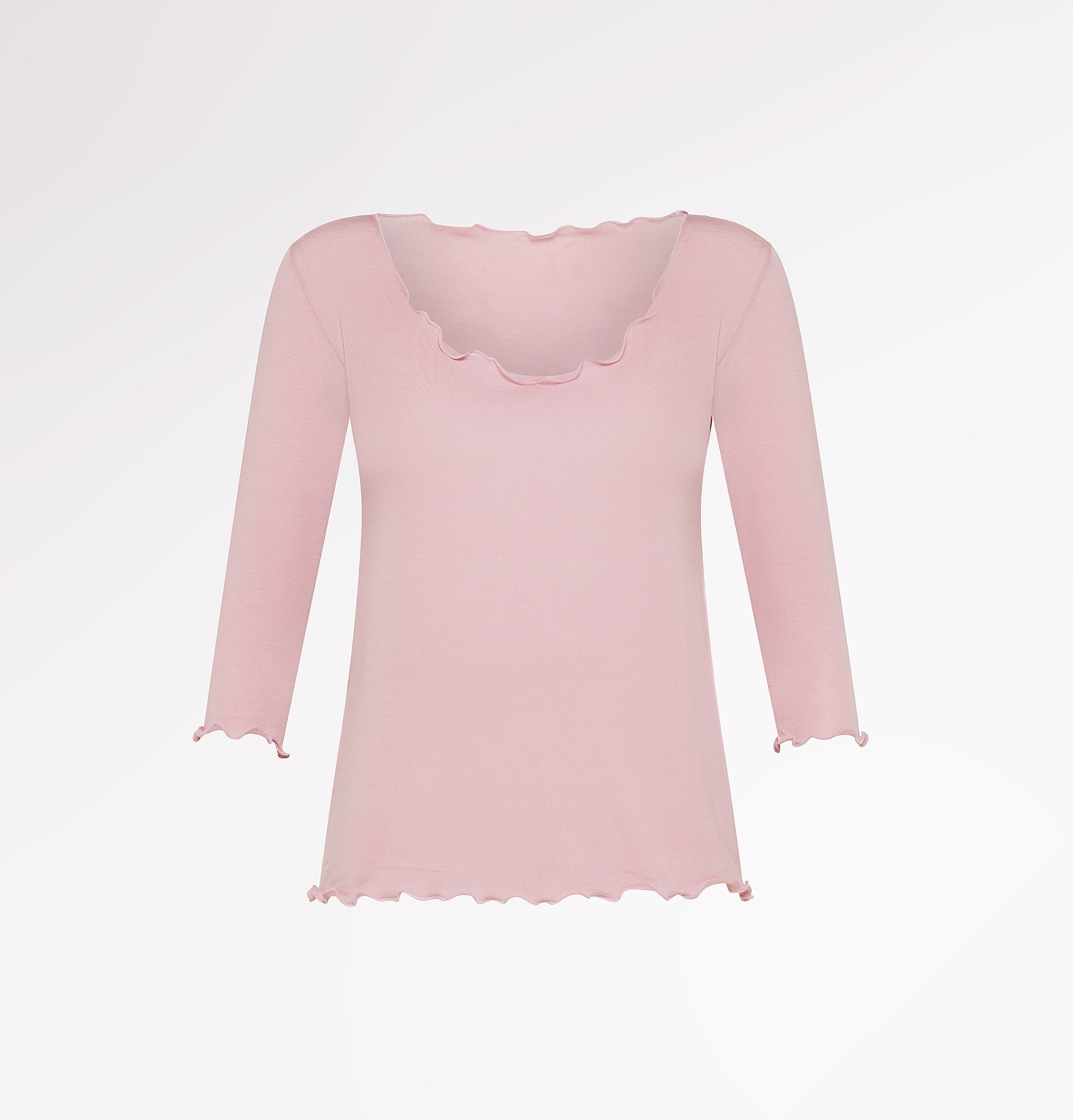 Maglia girocollo in TENCEL™ seta maniche a tre quarti - CASAGIN