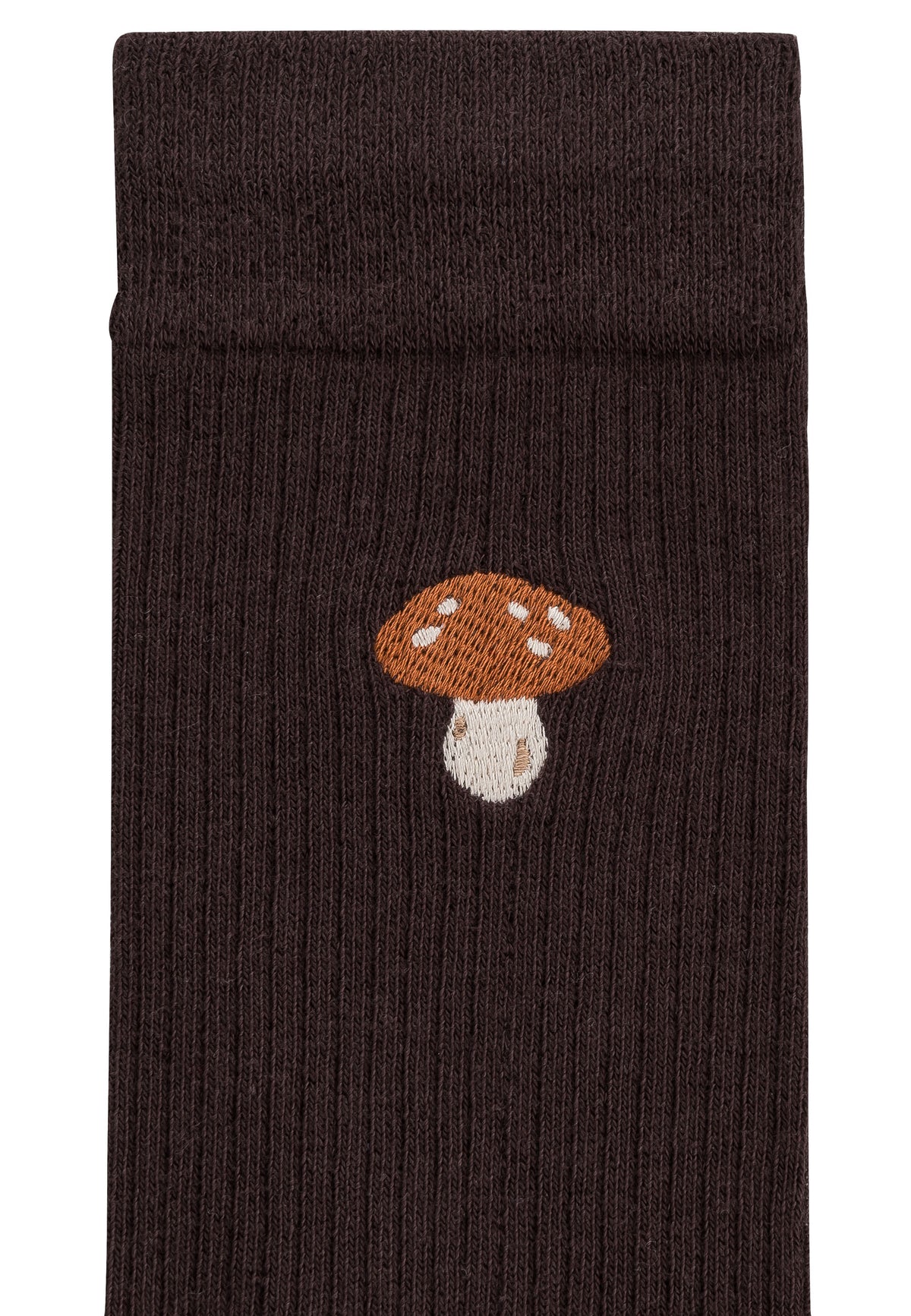 GOTS organic cotton mid-calf embroidered socks