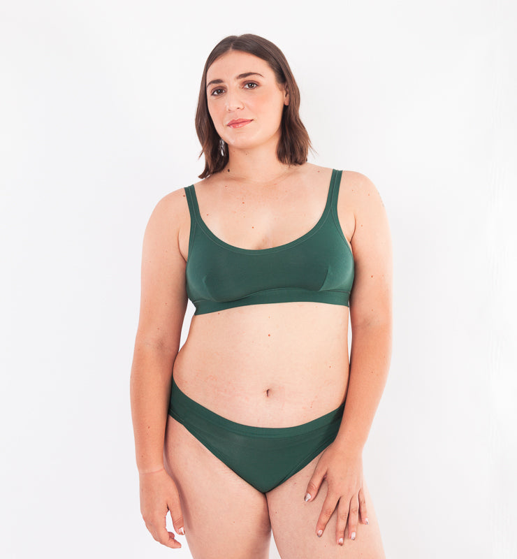 Reggiseno bralette in tessuto naturale