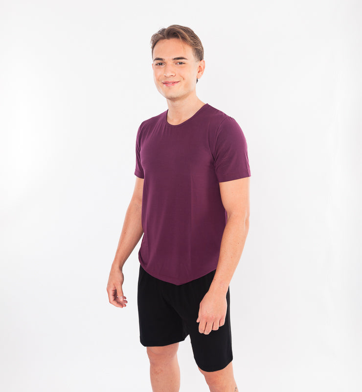 Kurzarm-TENCEL™-T-Shirt für Herren