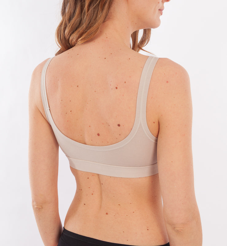 Reggiseno bralette in tessuto naturale