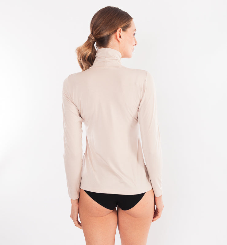 Long-sleeved TENCEL™ turtleneck