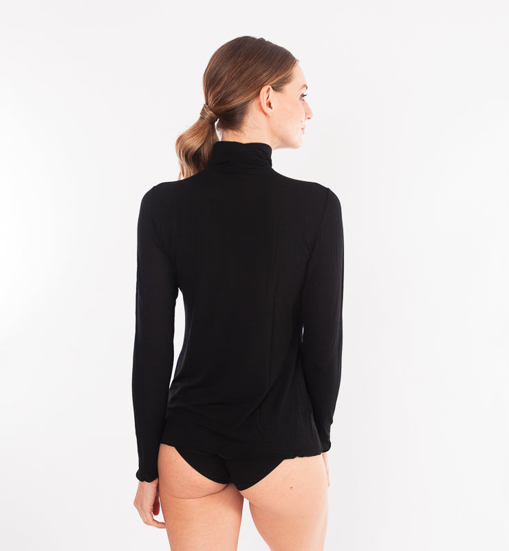 Long-sleeved TENCEL™ cashmere turtleneck