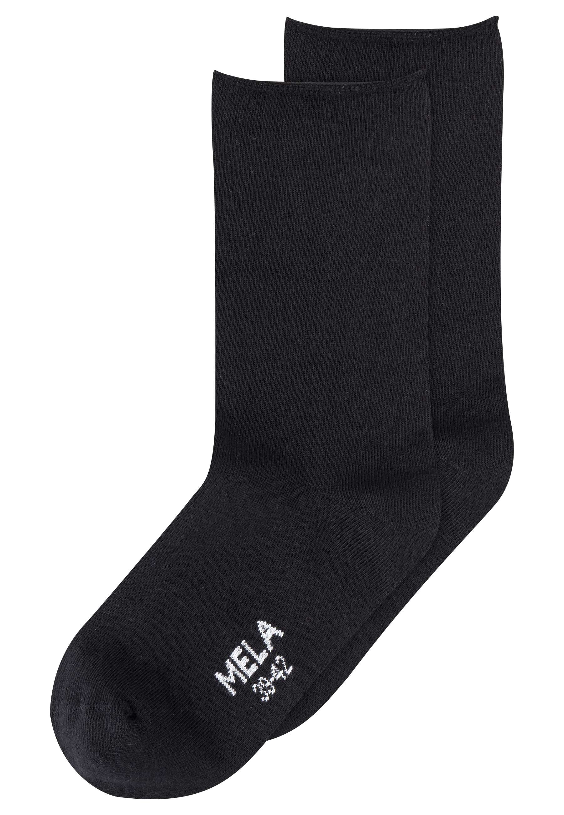 2 Pack Calzini con Bordo Arrotolato in Cotone Biologico Fairtrade