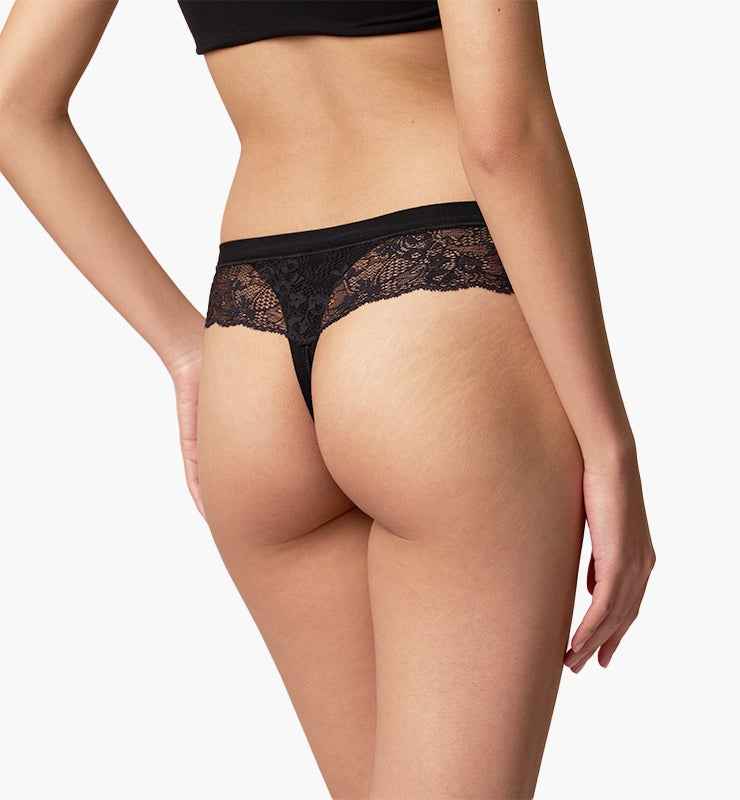 Perizoma in tessuto naturale pizzo biodegradabile Eleganza e Comfort