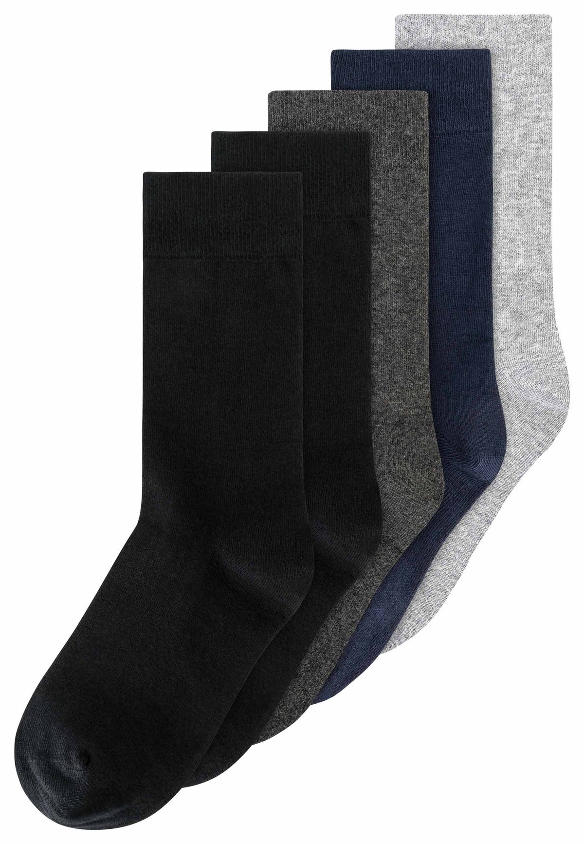 5-Pack Fairtrade Organic Cotton Basic Socks