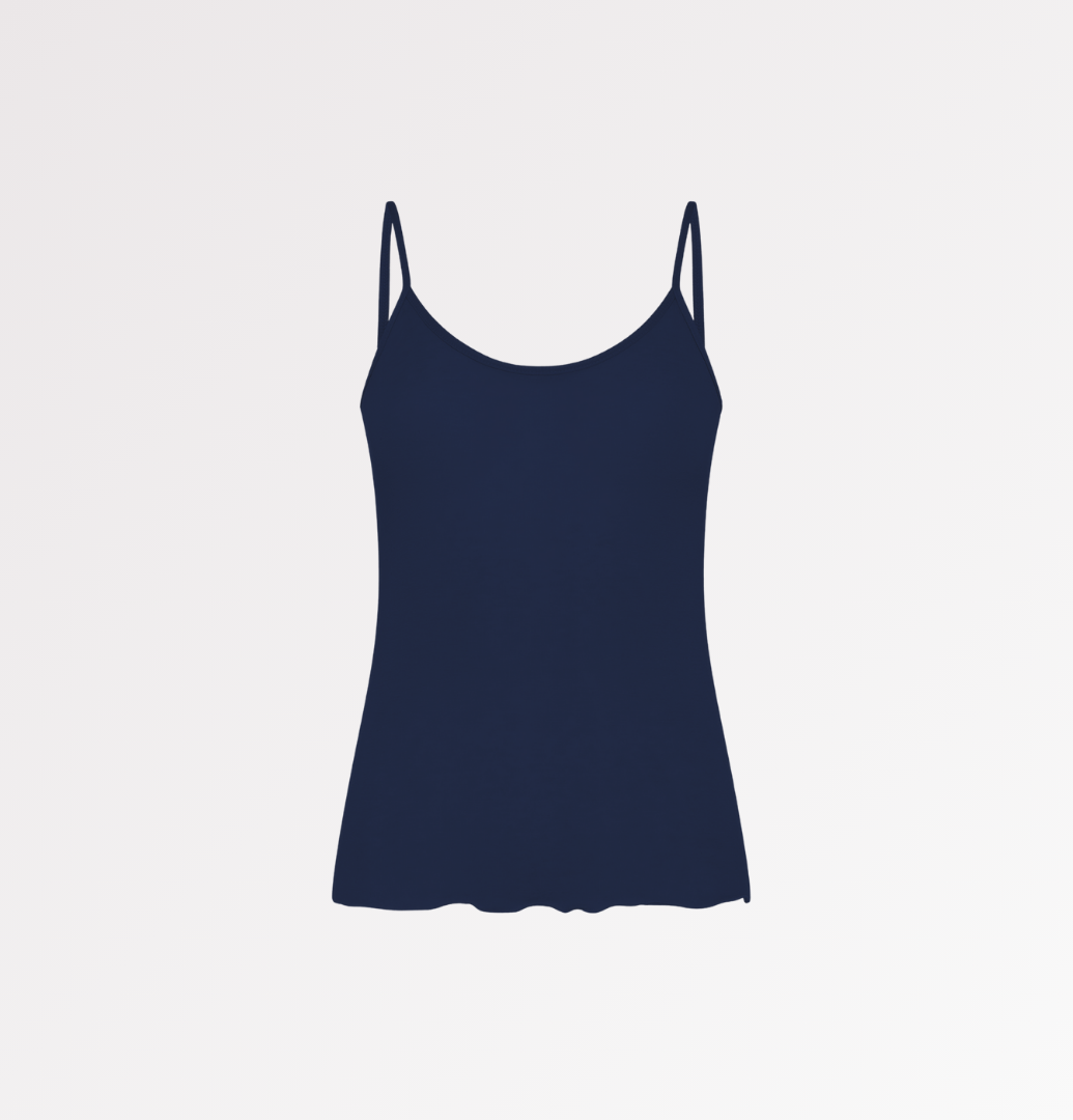 Canotta a spallina fina in TENCEL™ seta - CASAGIN