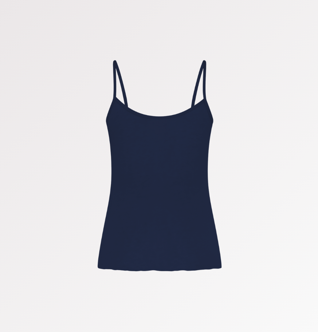 Canotta a spallina fina in TENCEL™ seta - CASAGIN