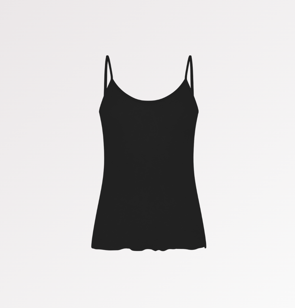 Canotta a spallina fina in TENCEL™ seta - CASAGIN