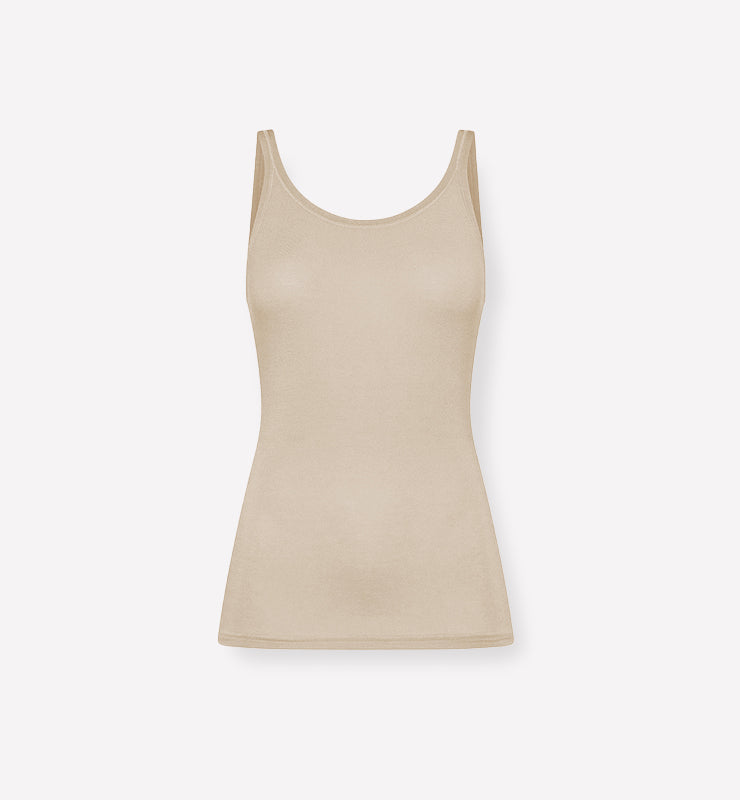 Canottiera classica in tessuto naturale - CASAGIN