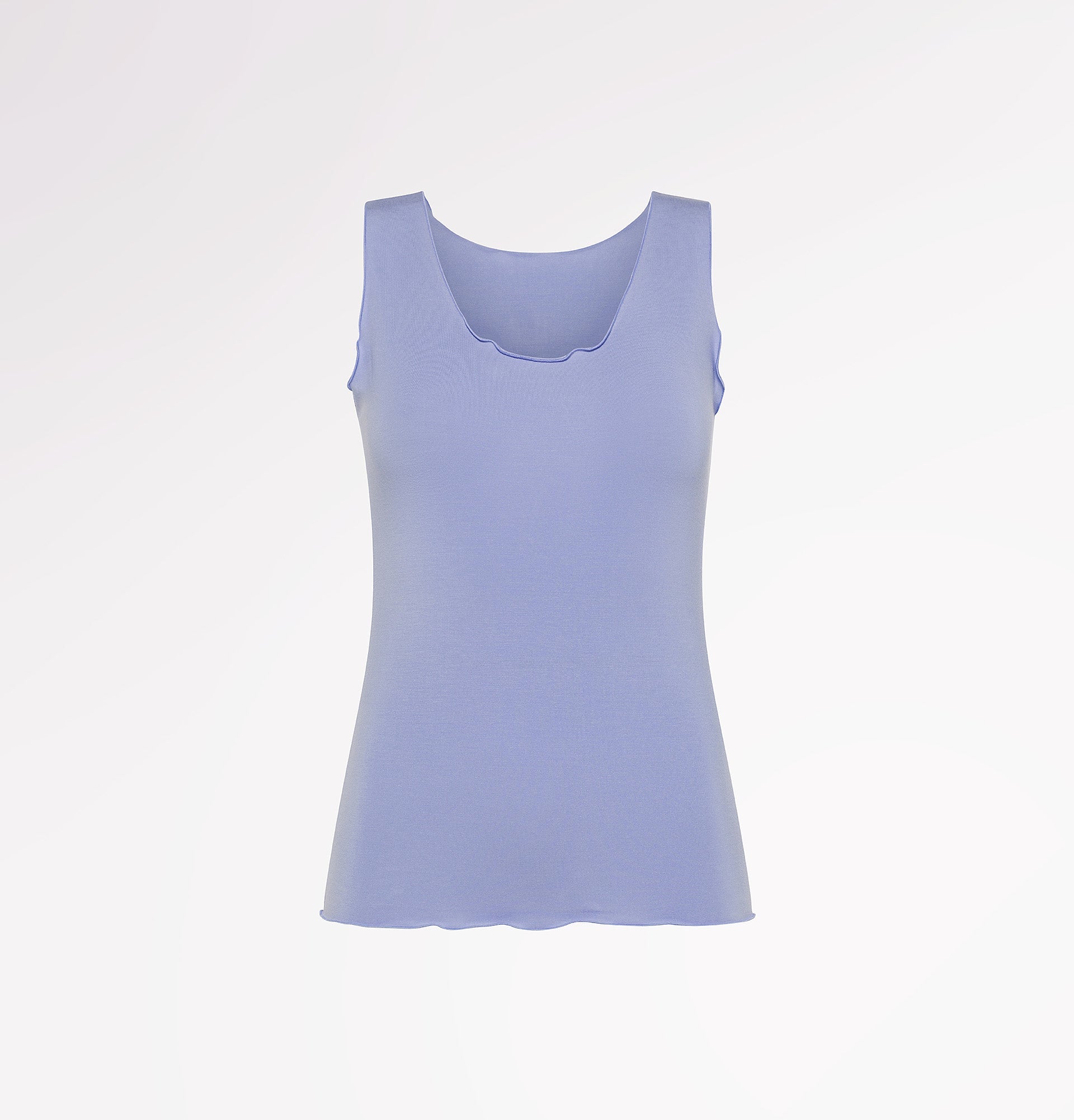 Gerafftes Tanktop mit weiten Schultern aus TENCEL™