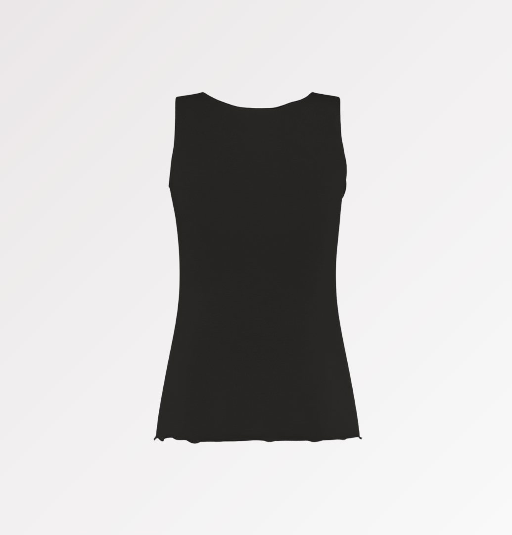 Canotta arricciata a spalla larga in TENCEL™ - CASAGIN