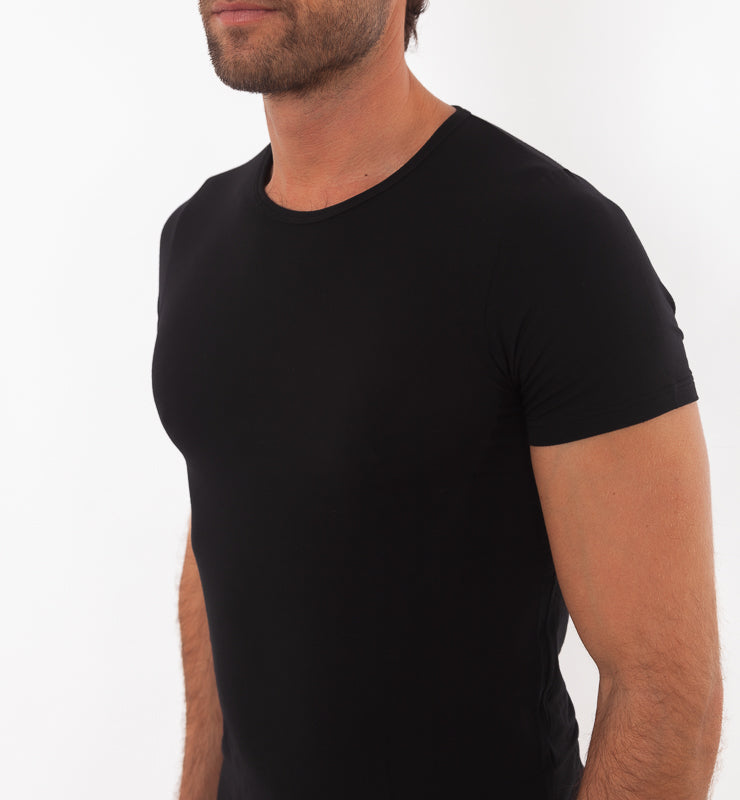 Kurzarm-TENCEL™-T-Shirt für Herren