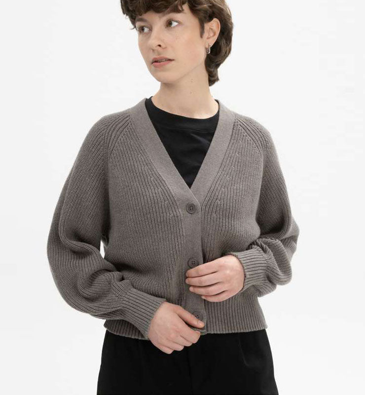 Cardigan in Maglia 100% cotone organico - CASAGIN