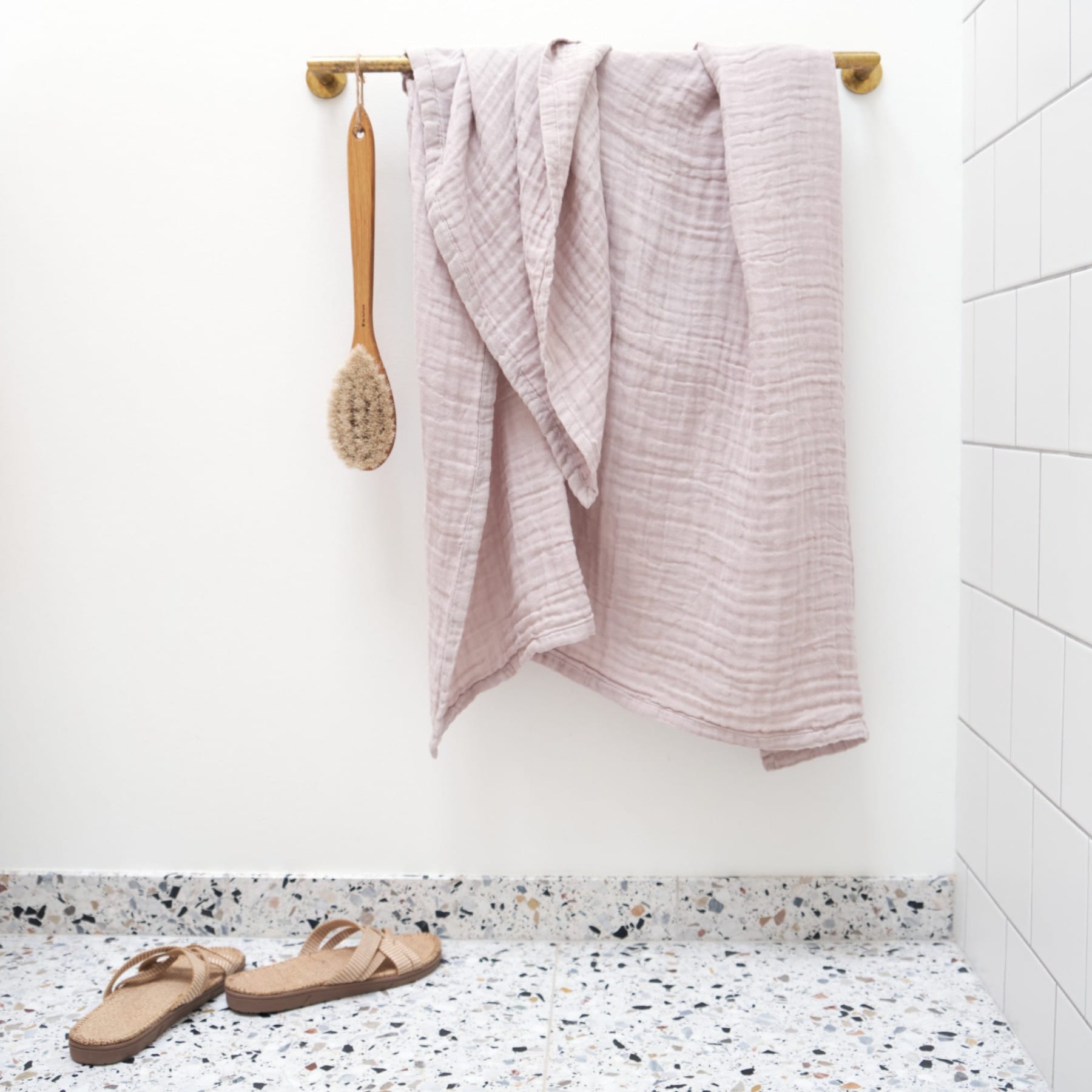 Telo asciugamano brezza in garza di cotone bio - CASAGIN